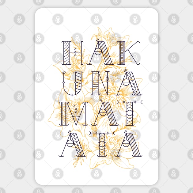 Hakuna Matata Magnet by MarinasingerDesigns